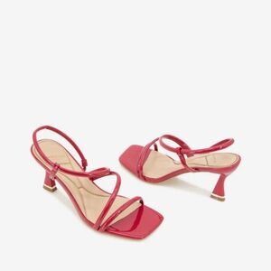 Kenneth Cole Satin Red Strappy Heels | Sz 6 | NWT